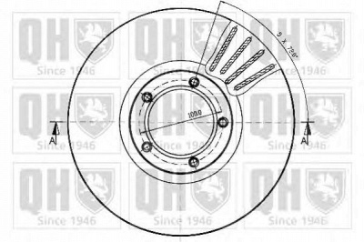 QUINTON HAZELL bdc4584 -  Тормозной диск